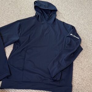 Columbia Golf Men's Dark Blue Omni-Wick Long Drive Hoodie